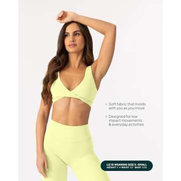 PAVOI ACTIVE Twist Sports Bra - Customizable Coverage