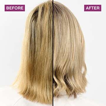 GOODBYE YELLOW Neutralizing Wash Shampoo – Color Balancing for Brassy and Yellow Tones – Cleansing Vegan Hair Care with Purple and Blue Pigments, 10.1oz