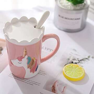 BigNoseDeer Unicorn Mug - Cute Ceramic Coffee Mug