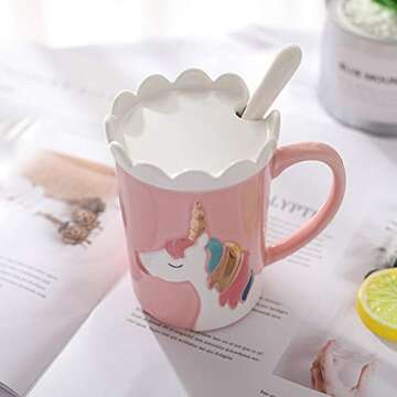 BigNoseDeer Unicorn Mug - Cute Ceramic Coffee Mug