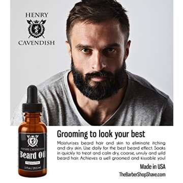 Henry Cavendish Beard Oil - Organic & Fragrance Free