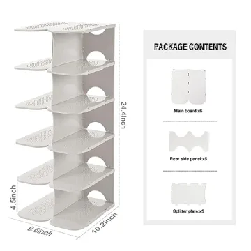 ACPOP 6-Tier Adjustable Shoe Rack for Efficient Storage