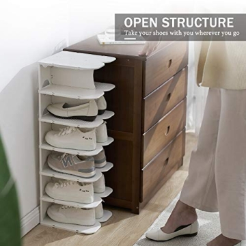 ACPOP 6-Tier Adjustable Shoe Rack for Efficient Storage