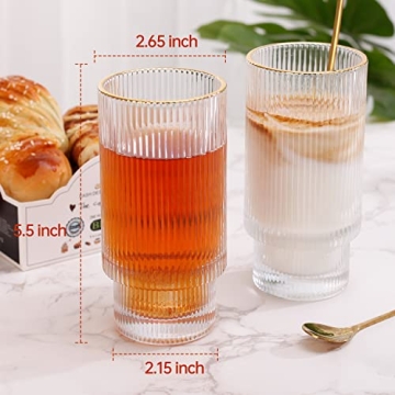 Elegant INNIOXV Ice Coffee Cups for Stylish Drinkware