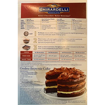 Ghirardelli Triple Chocolate Brownie Mix Perfect for Baking
