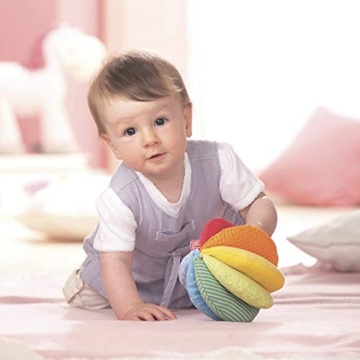 HABA Rainbow Fabric Baby Ball - Ideal Sensory Toy for Infants