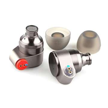 Linsoul TIN Audio T2 HiFi in Ear Monitor, 2DD Double Dynamic Driver IEM, Wired Earbuds, Metal Bass H...