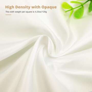 Aimosen 10x10 FT Ivory Backdrop Background for Photography Large Photo Backdrop Curtain Drapes, High...