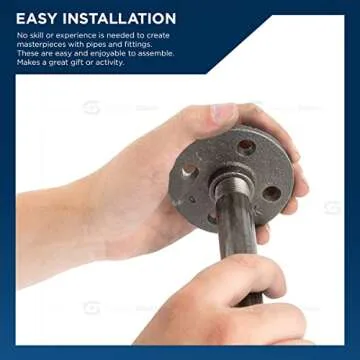 SupplyGiant 1/2 Inch Black Steel Pipe 10-Pack