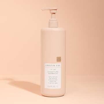 Kristin Ess Hair One Signature Shampoo with Avocado Oil + Castor Oil for Women - Lightly Clarifying Daily Sulfate Free Hydrating Shampoo, Color Safe, Vegan, 33.8 fl oz