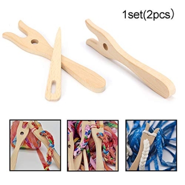 thanksky Wooden Knitting Fork Set for DIY Crafts