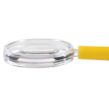 Huji Plastic Magnifying Glasses for Children's Party Favors Birthday Parties School (12 PCS, Magnifying Glasses)