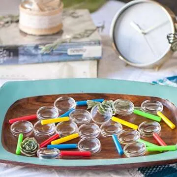 Huji Plastic Magnifying Glasses for Children's Party Favors Birthday Parties School (12 PCS, Magnifying Glasses)