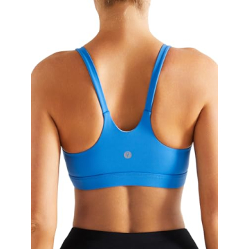 KIMTREE Longline Sports Bras for Women,U Back Padded Medium Support Wireless Yoga Workout Sports Bra...