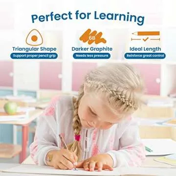 Learning Pencils for Toddlers 3-4 Years – Kids Pencils for Beginners, Toddlers and Preschoolers, J...