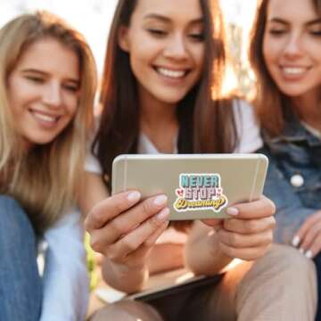 100 Pack Motivational Stickers, Positive Inspirational Decals, Teacher Rewards for Phone Cases, Gift...