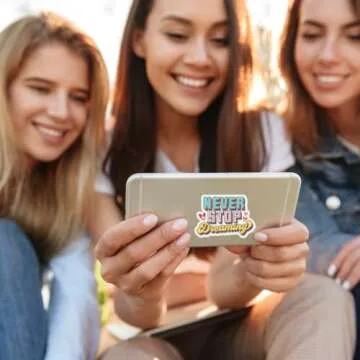 100 Pack Motivational Stickers, Positive Inspirational Decals, Teacher Rewards for Phone Cases, Gift...