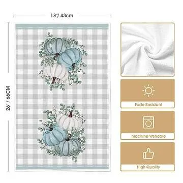Stylish Artoid Mode Fall Kitchen Towels Set - 2 Pack