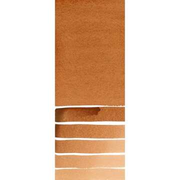 DANIEL SMITH 284600010 Extra Fine Watercolor 15ml Paint Tube, Burnt Sienna, 0.5 Fl Oz (Pack of 1)