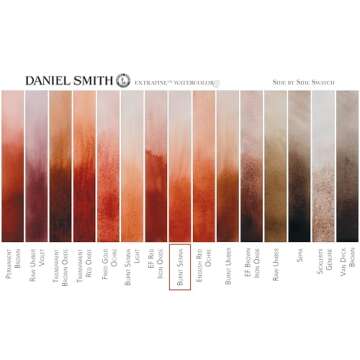 DANIEL SMITH 284600010 Extra Fine Watercolor 15ml Paint Tube, Burnt Sienna, 0.5 Fl Oz (Pack of 1)