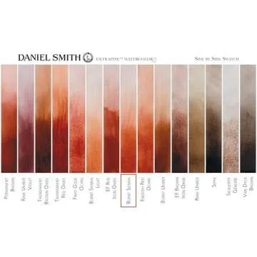 DANIEL SMITH 284600010 Extra Fine Watercolor 15ml Paint Tube, Burnt Sienna, 0.5 Fl Oz (Pack of 1)