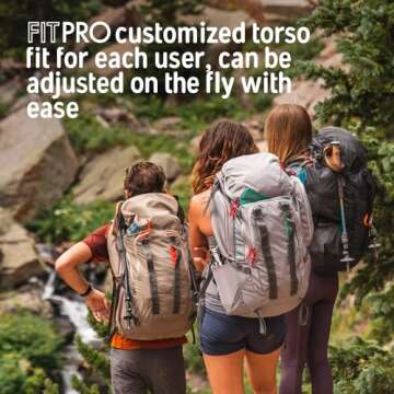 Kelty Redwing 50 – 50 Liter Internal Frame Backpack for Hiking, Backpacking, Travel, Hip Belt, Tailored Fit, 2023 (Lyons Blue)