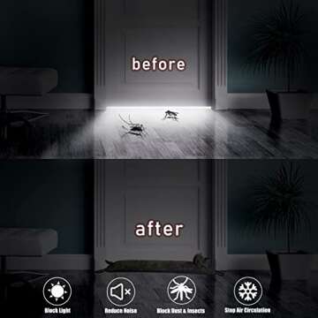 Marwood Under Door Draft Stopper Decorative Wind Stopper 36 inch for Door & Window, Weighted Animal Air Draft Stopper Snake Noise Blocker for Bottom of Door with Hanging Loops - Grey Dog