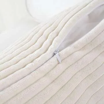 Mernette Soft Corduroy Throw Pillow Covers for Home Decor