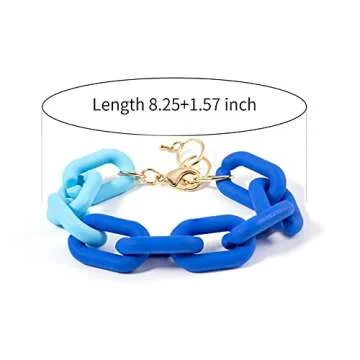 Buy CONRAN KREMIX Blue Chunky Bracelet for Women