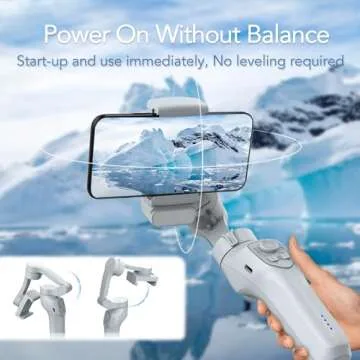 3-Axis Phone Gimbal with Adjustable Fill Light，Gimbal Stabilizer for Smartphone, Phone Stabilizer for Video Recording, Gimbal for Android &iPhone，TikTok YouTube Vloging kit-JCROBOT iSleeky L7C Plus