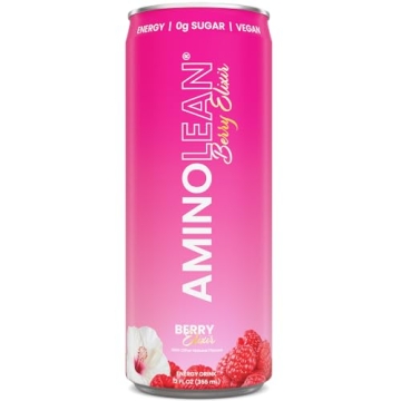 Sugar-Free AminoLean Energy Drink - Berry Elixir - 12 Pack