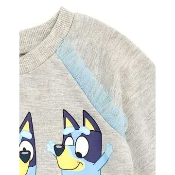 Bluey Toddler Girls French Terry Tutu Dress 3T Blue