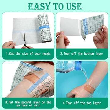 Transparent Dressing Bandage for Tattoos and Wounds