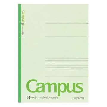 KOKUYO Composition Notebooks, 5 Pack Campus Semi-B5 Comp Book with B 6mm Ruled, 30 Sheets, Classic School Lined Notebook, Journal Notebook for Women Work Study Note Taking (NO-3CBNx5)
