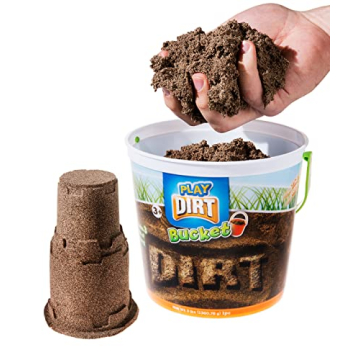 Play Dirt Bucket (3 Lb) - Safe, Non-Toxic Indoor Sand for Creative Kids