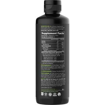 Emulsified MCT Oil for Keto & Vegan Diets 16oz