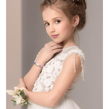 Baptism Gifts for Girls - TOLOWOBK Cross Bracelet