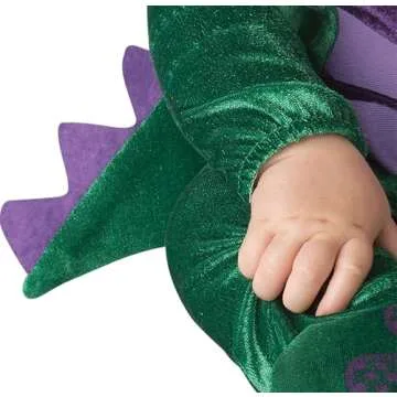 Lil Characters Unisex-Baby Infant Dinosaur Costume, Green/Purple, Large