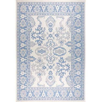 Home Dynamix Nicole Miller Patio Country Ayana Indoor/Outdoor Area Rug, 5'2"x7'2", Traditional Gray/Blue