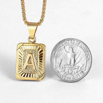 Trendsmax Initial Letter Pendant Necklace for All