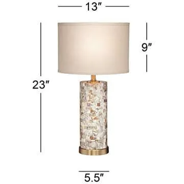 360 Lighting Margaret Coastal Accent Table Lamp for Home Decor
