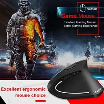 Vassink Ergonomic Wireless Mouse for Ultimate Comfort