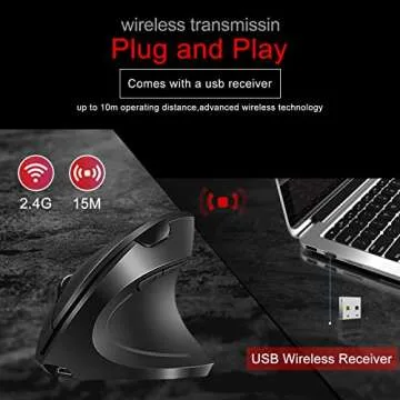 Vassink Ergonomic Wireless Mouse for Ultimate Comfort