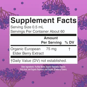 MaryRuth Organics Elderberry Syrup | USDA Organic | Sugar Free Immune Support Supplement for Adults & Kids, Ages 1 | Vegan, Non-GMO, Immune Boosters, Clean Label Project Verified | 1 Fl Oz