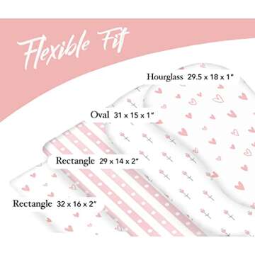 100% Organic Cotton Fitted Bassinet Sheets Fits Halo, Snoo, Uppababy, Ingenuity, Graco, Baby Trend, ...