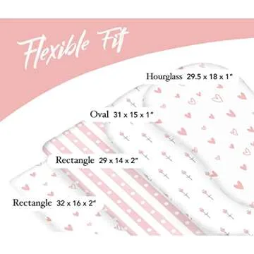 100% Organic Cotton Fitted Bassinet Sheets Fits Halo, Snoo, Uppababy, Ingenuity, Graco, Baby Trend, ...