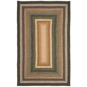 SAFAVIEH Braided Collection Accent Rug - 4' x 6', Multi Color, Handmade, Country Cottage Design