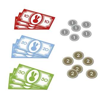 Janod Wooden Market Grocery Play Stand - 32 Accessories