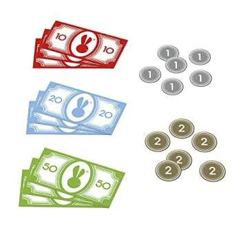 Janod Wooden Market Grocery Play Stand - 32 Accessories