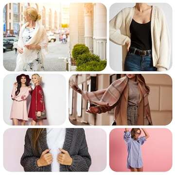 uxcell 4pcs Sweater Clips Retro Cardigan Collar Clips Shirt Clips Dresses Clip Brooch Shawl Clips for Women(Silver)